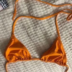 SKIMS Tangerine Triangle Bikini Top